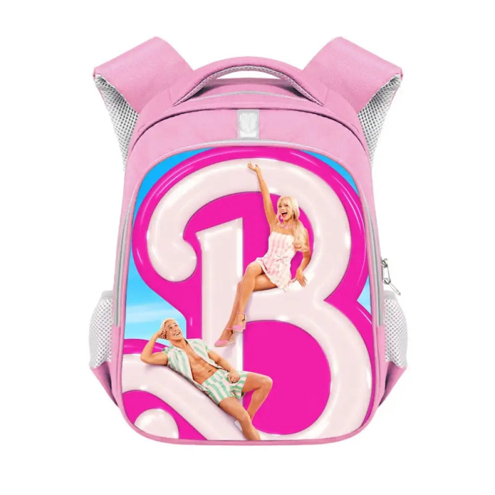 Mochila Escolar Barbie Girl De Grande Capacidade