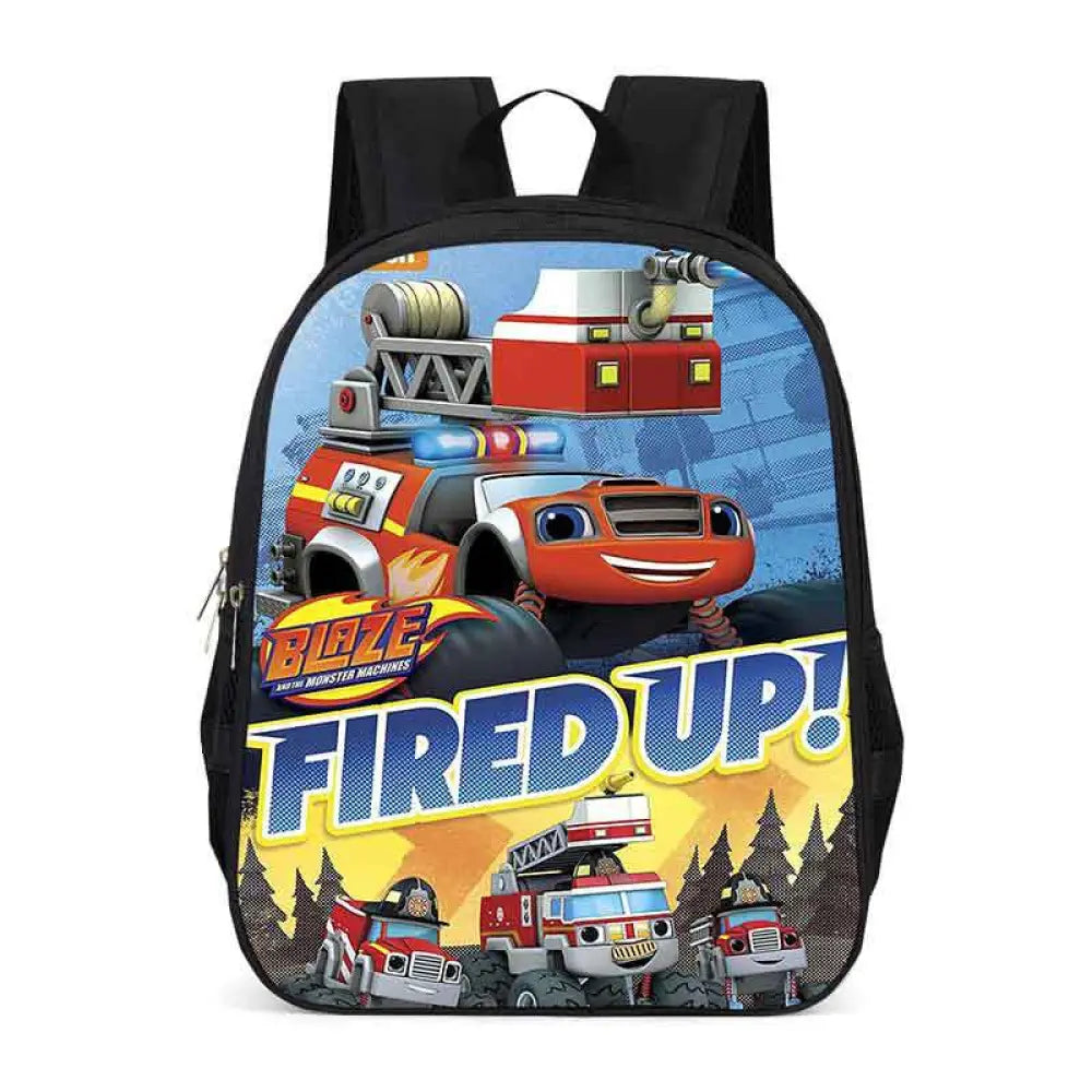 Mochila Escolar com Estampa de Desenho Blaze and the Monster Machines