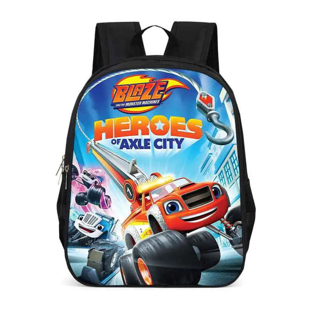 Mochila Escolar com Estampa de Desenho Blaze and the Monster Machines