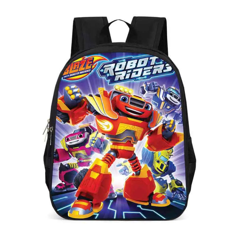 Mochila Escolar com Estampa de Desenho Blaze and the Monster Machines