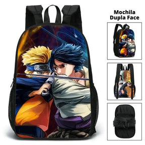 Mochila Escolar Naruto 2 em 1 Estampa Dupla Face - MCH20