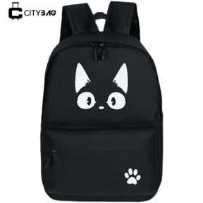 Mochila Escolar - Estampa de Gato que Brilha no Escuro