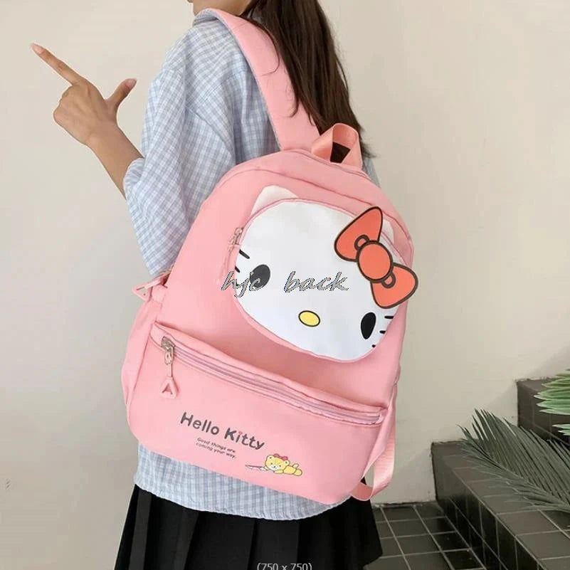 Mochila Escolar Feminina Com Compartimentos Estampa Desenho Animado