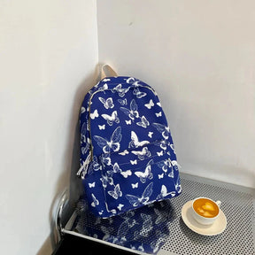 Mochila Escolar Feminina Para Adolescente Estampa Borboleta