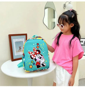 Mochila Escolar Infantil Feminina Estampa desenho Animado Minie Multifuncional