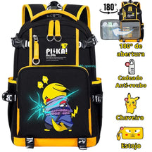 Mochila Escolar Luminosa do Pokémon Pikachu - MCH40