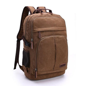 Mochila de Lona Masculina Grande Capacidade Notebook 15,6"