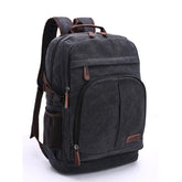 Mochila de Lona Masculina Grande Capacidade Notebook 15,6"