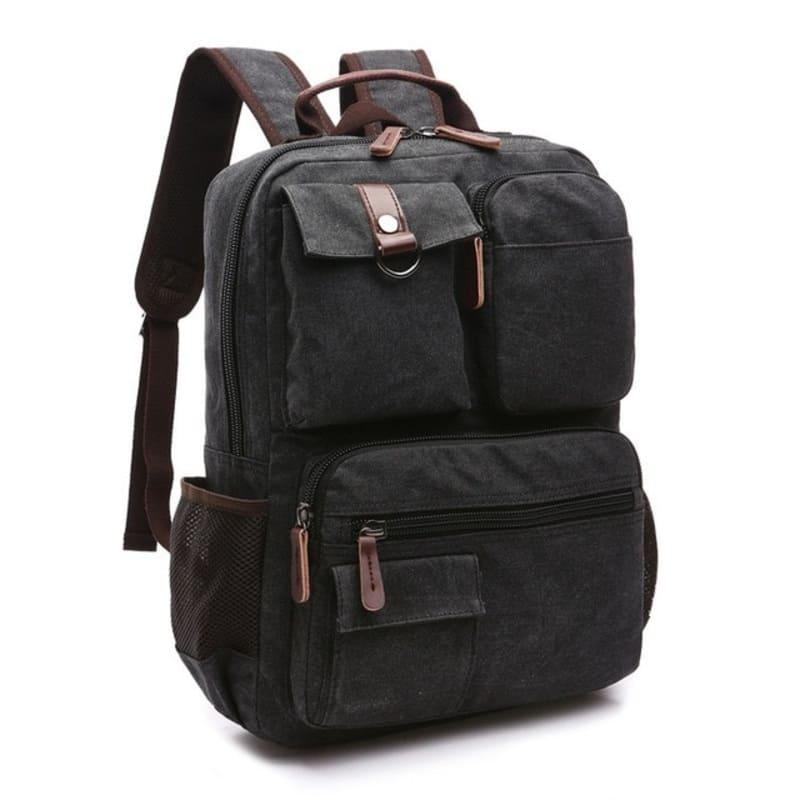 Mochila De Lona Reforçada Masculina Para Viagem Notebook 17"