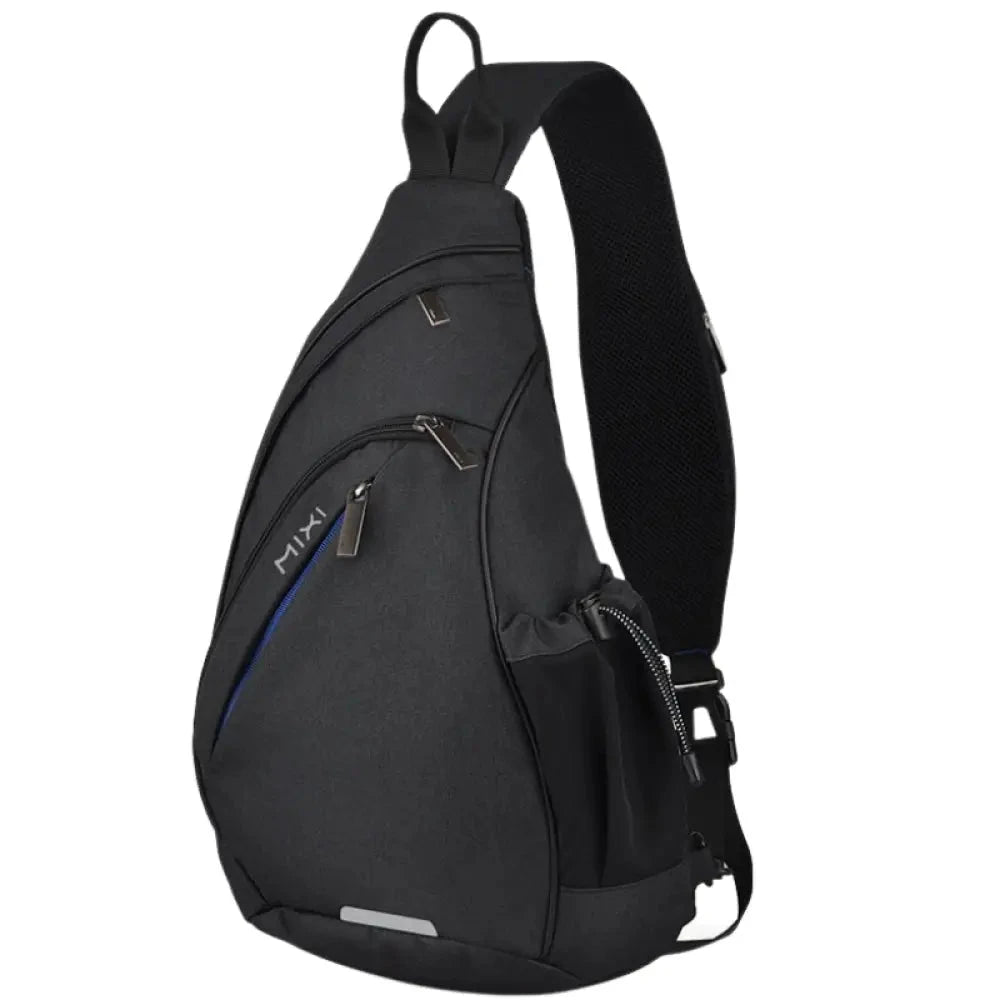 Mochila Transversal Versátil Masculina - Impermeável e com Entrada USB - MCH118