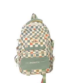 Mochila Escolar Juvenil Feminina Reforçada Xadrez - MCH102